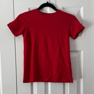 Primary Bold Red Cotton Tee
